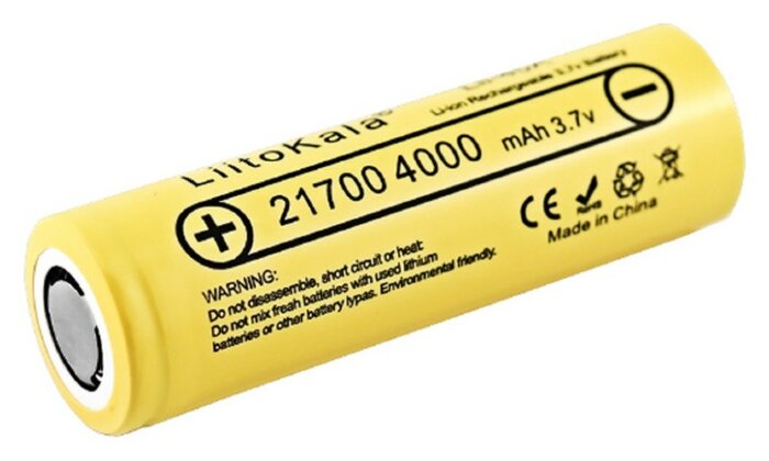 Акумулятор LiitoKala Lii-40A 21700 4000mah battery, укр, укр