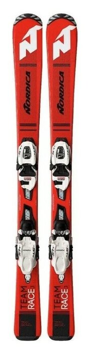 Ліжі для підлітків комплект Nordica TEAM J RACE FDT+JR 4.5 110см Red/black (0A9164+0C9024MF), укр, укр