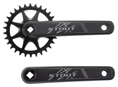 Шатун Specialized ( S201600008 ) CRK STOUT, 165MM, L+R ARMS, ALLOY, SQUARE-TAPER, 30T RIVETED RING, 1X10 SPD, BLACK 2024