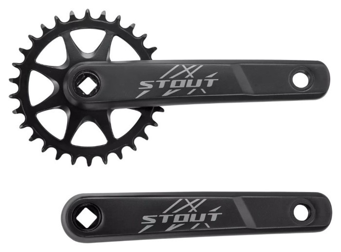 Шатун Specialized ( S201600008 ) CRK STOUT, 165MM, L+R ARMS, ALLOY, SQUARE-TAPER, 30T RIVETED RING, 1X10 SPD, BLACK 2024, укр, укр