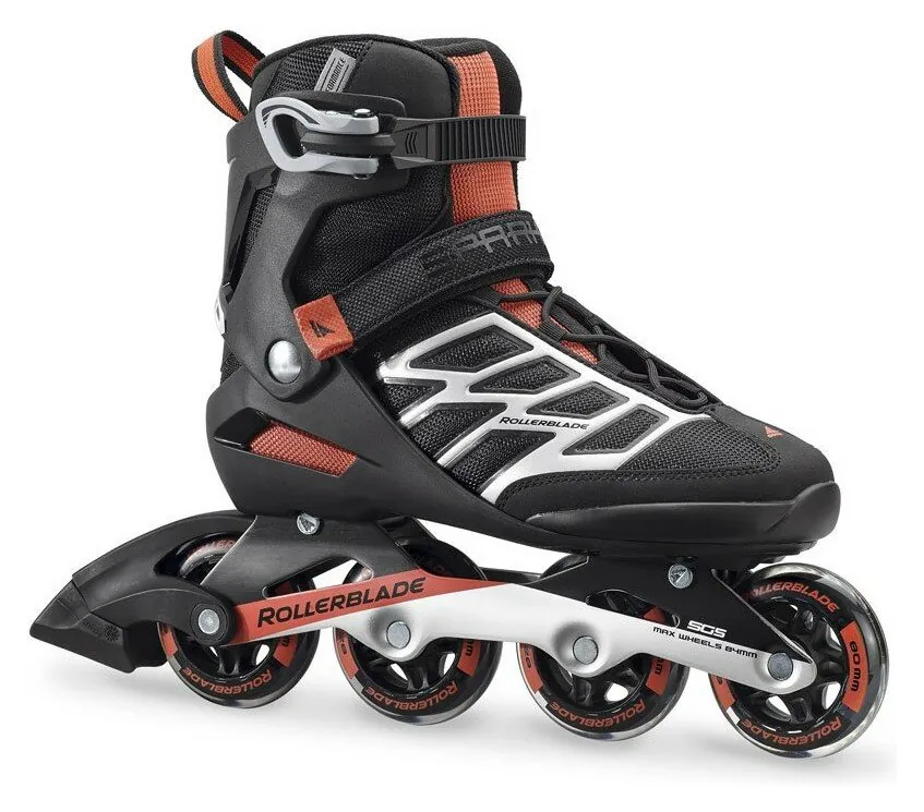 Роликові коньки для дорослих Rollerblade SPARK 80 42 (9US) 270мм Black/bright red (07849500 M26) (290мм)