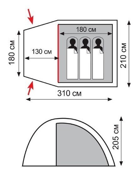 Палатка Totem Apache 3