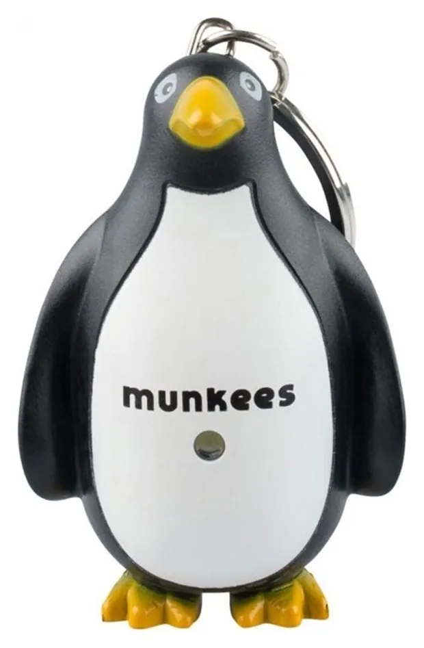 Munkees 1108 брелок-фонарик Penguin LED black-white (1108-BW)