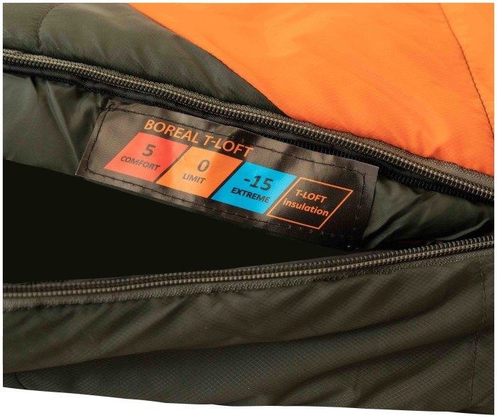 Спальний мішок Tramp Boreal Regular кокон правий orange/grey 200/80-50 UTRS-061R, укр, укр