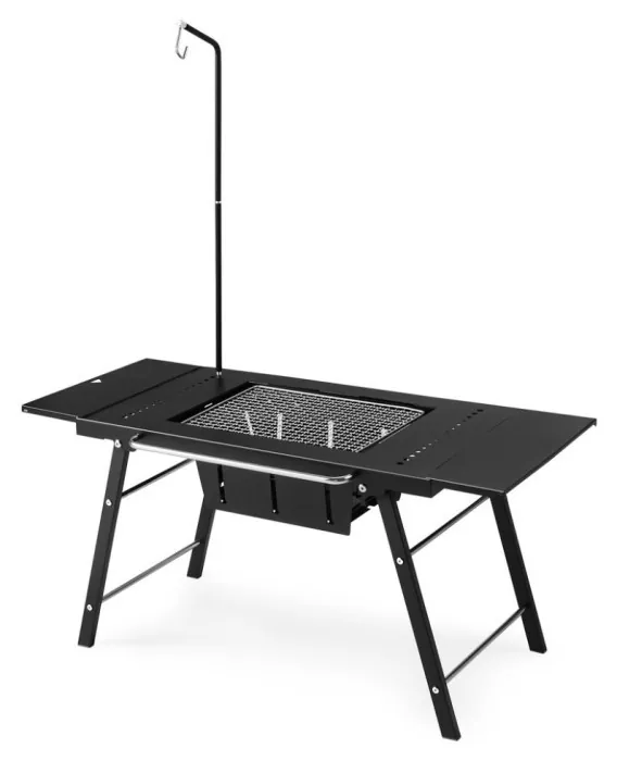 Стіл для барбекю сталевий Naturehike CNK2350CF018, чорний
