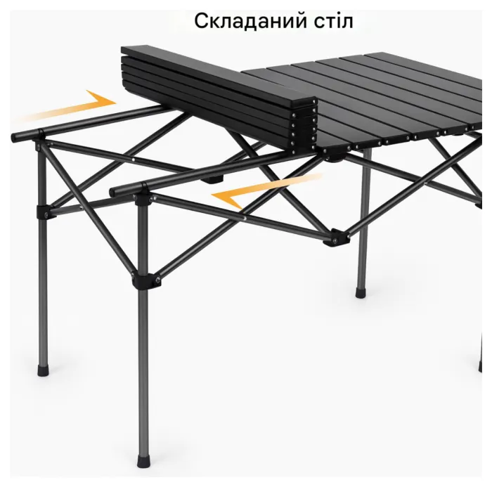 Комплект из 2 шезлонгов и стола 95х55х50 см Zero Gravity LEOBRO (LB-ZGC-F1-DGR-FT-A2)