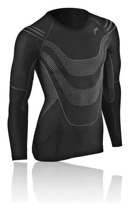 Термобелье для взрослых: мужская кофта Fuse MEGALIGHT 200 LONGSHIRT MAN M Black