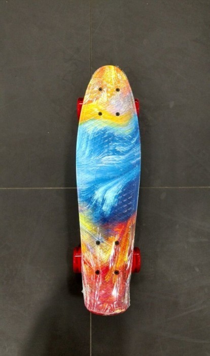 Пенніборд Amigo Sport Bora Flach абстракція хвилі, укр, укр