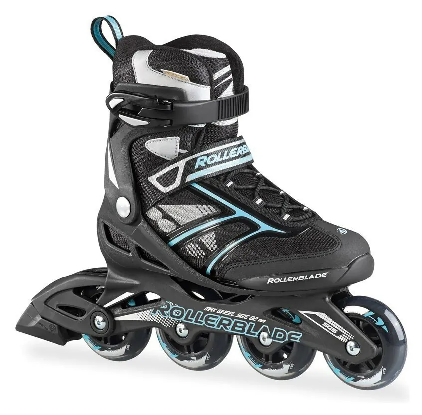 Роликові коньки для дорослих Rollerblade ZETRABLADE W 36.5 (6US) 230мм Black/light blue (07503300 821) (275мм)