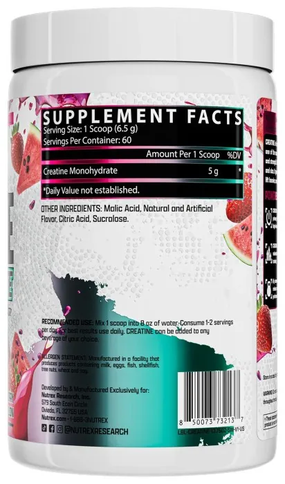 Creatine Monohydrate - 390g Strawberry Watermelon