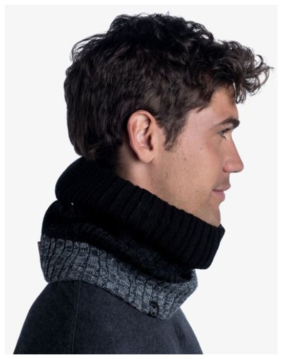Шарф-труба Buff Knitted & Fleece Neckwarmer Igor, Black