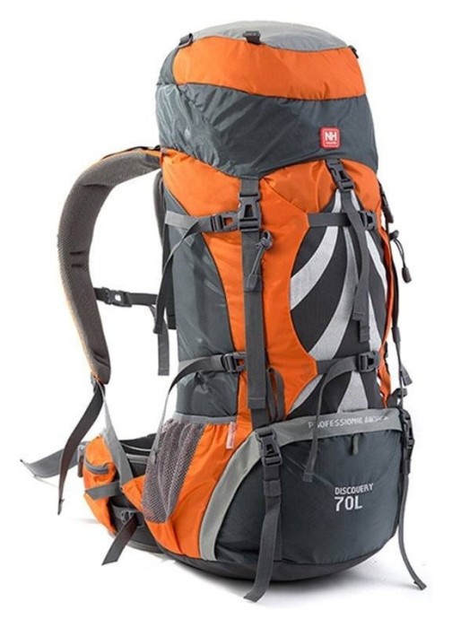 Рюкзак туристичний Naturehike NH70B070-B, 70 л + 5 л, помаранчевий, укр, укр