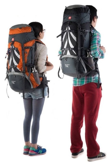 Рюкзак туристичний Naturehike NH70B070-B, 70 л + 5 л, помаранчевий