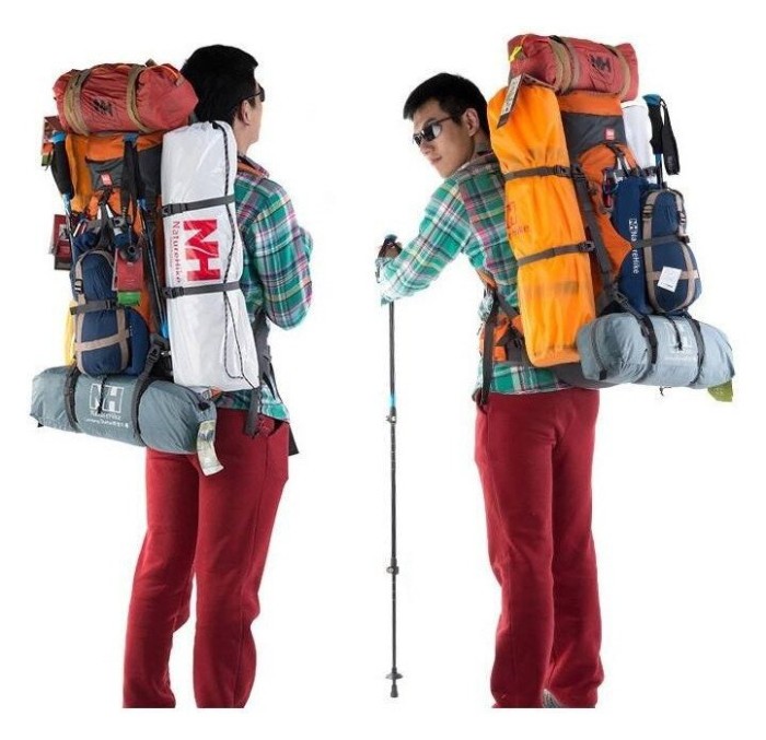 Рюкзак туристичний Naturehike NH70B070-B, 70 л + 5 л, помаранчевий