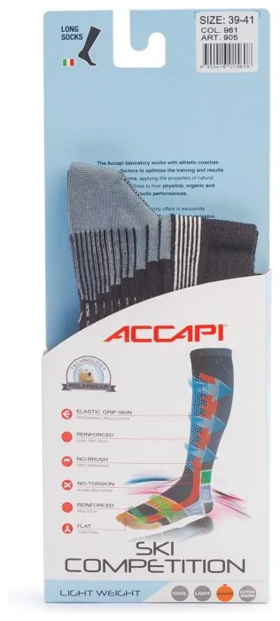 Термошкарпетки Accapi Ski Competition, Black/Grey, 45-47