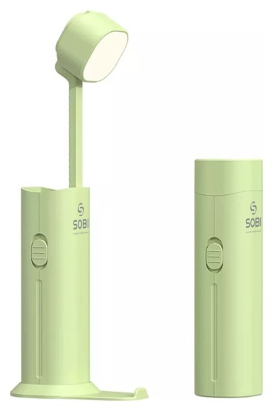 Power Bank Лампа Sobi D16 5000 mAh Green, укр