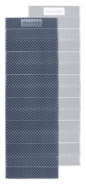 Килимок складаний IXPE Naturehike CNK2300DZ017, алюмінієва плівка, 200x65х2 см, темно-блакитний, укр, укр