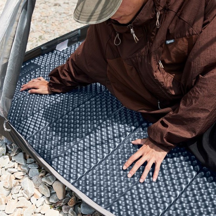 Килимок складаний IXPE Naturehike CNK2300DZ017, алюмінієва плівка, 200x65х2 см, темно-блакитний, укр, укр