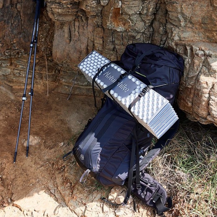 Килимок складаний IXPE Naturehike CNK2300DZ017, алюмінієва плівка, 200x65х2 см, темно-блакитний, укр, укр