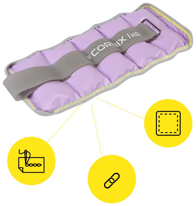 Утяжелители-манжеты для ног и рук Cornix 2 x 1 кг XR-0398