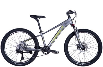 Велосипед AL 24" Formula ZEPHYR 3.0 DD CS рама-12" серо-зеленый 2025