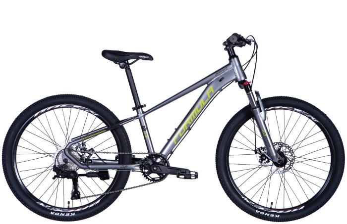 Велосипед AL 24" Formula ZEPHYR 3.0 DD CS рама-12" серо-зеленый 2025