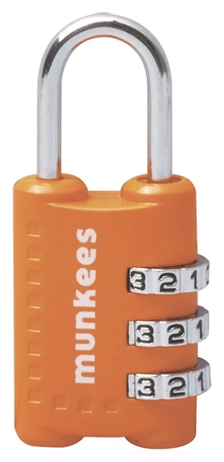Munkees 3604 брелок-замок Combi Lock 1 orange (3604-OR)