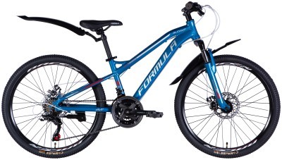 Велосипед AL 24" Formula BLACKWOOD 1.0 DD FR рама-12,5" сине-серебристый 2025