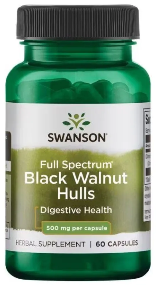 Black Walnut Hulls 500mg - 60caps (DSN_100-74-4582106-20)