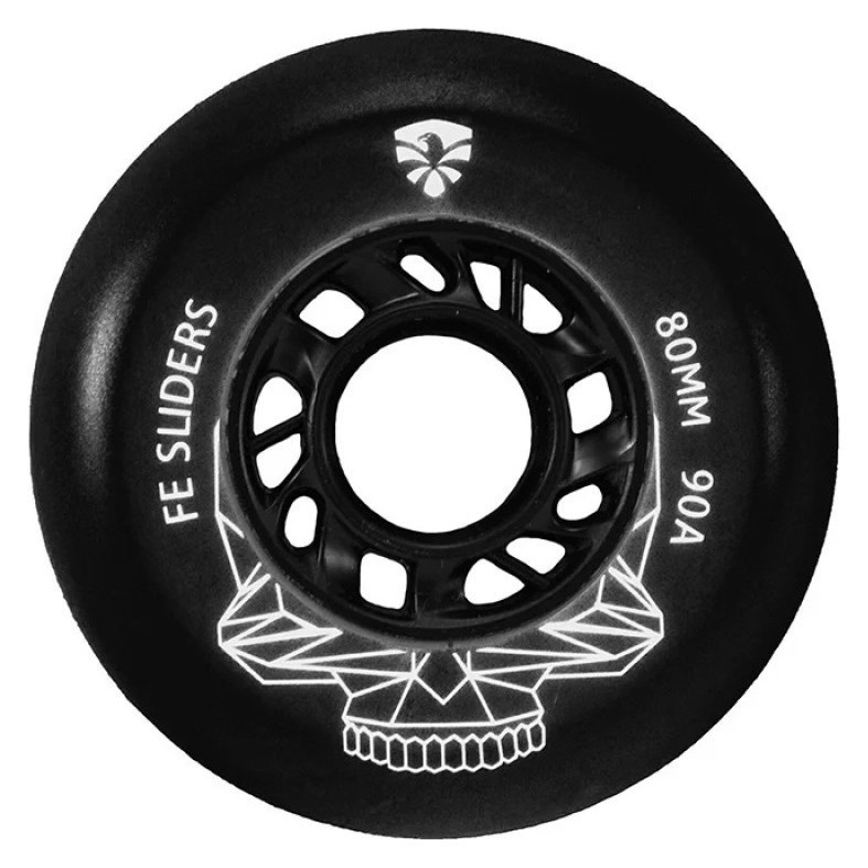 Колеса для роликов Flying Eagle Sliders 90A 4 шт черные 80 мм