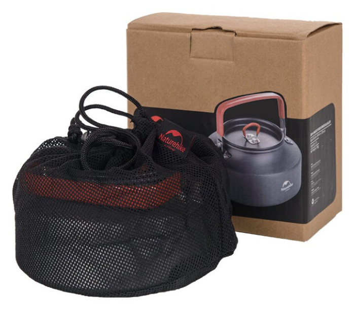 Чайник Naturehike NH17C020-H 1.1 л, алюміній, сірий