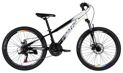 Велосипед ST 24" SPACE MARS DD FR рама-11" черный с белым 2026