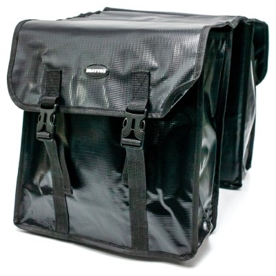 Велосумка штаны, на багажник 31x14x33cm черный BRAVVOS F-089, водоотталк. материал