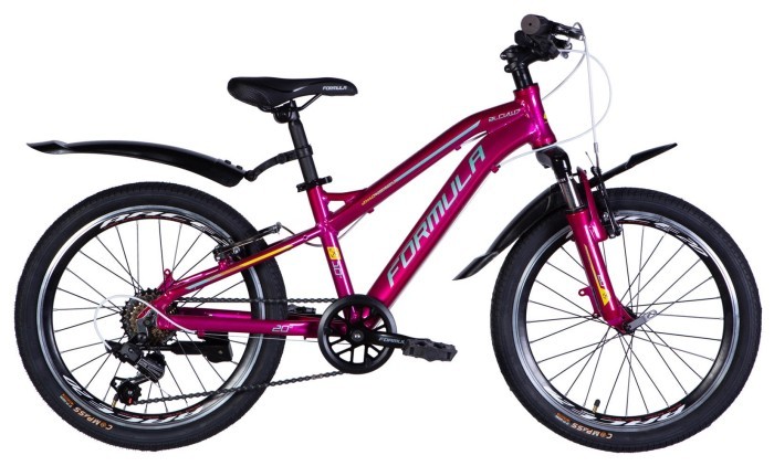 Велосипед AL 20" Formula BLACKWOOD Vbr FR рама-11" малиновый 2026