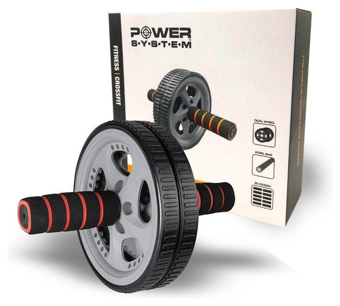 Колесо для преса Power System PS-4006 Power Ab Wheel Grey/Black