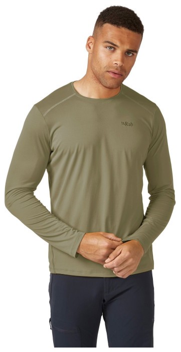Футболка з довгим рукавом чоловіча Rab Force LS Tee, Light Khaki, L