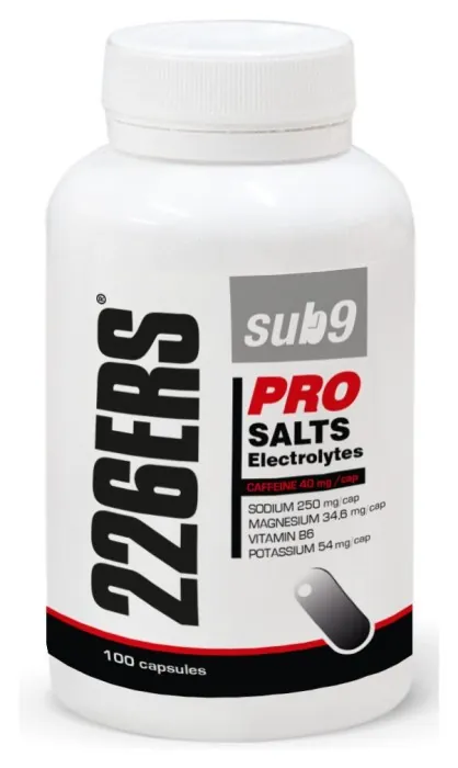 Сольові таблетки 226ERS Sub9 Pro Electrolytes з кофеїном 100капсул/уп