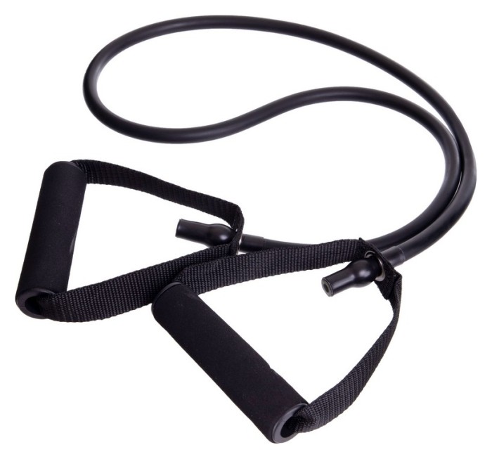 Еспандер трубчастий з ручками SP-Sport FI-2080-BK 20LB чорний (латекс, d-12x6мм, l-120см)