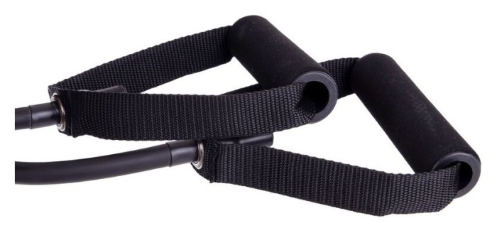 Еспандер трубчастий з ручками SP-Sport FI-2080-BK 20LB чорний (латекс, d-12x6мм, l-120см)