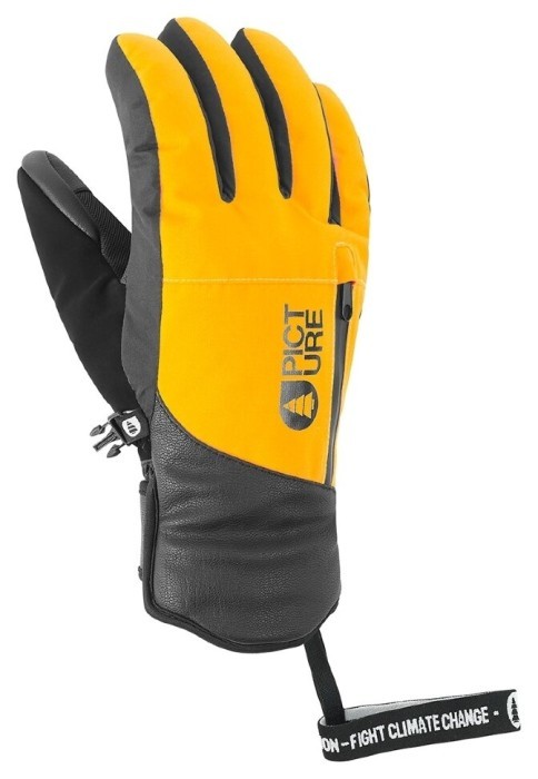 Перчатки Picture Organic Madson yellow, укр, укр