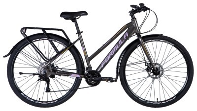 Велосипед AL 28" Formula CURSOR WOMAN DD рама-" с багажником задн St с крылом Pl 2024 (лиловый)