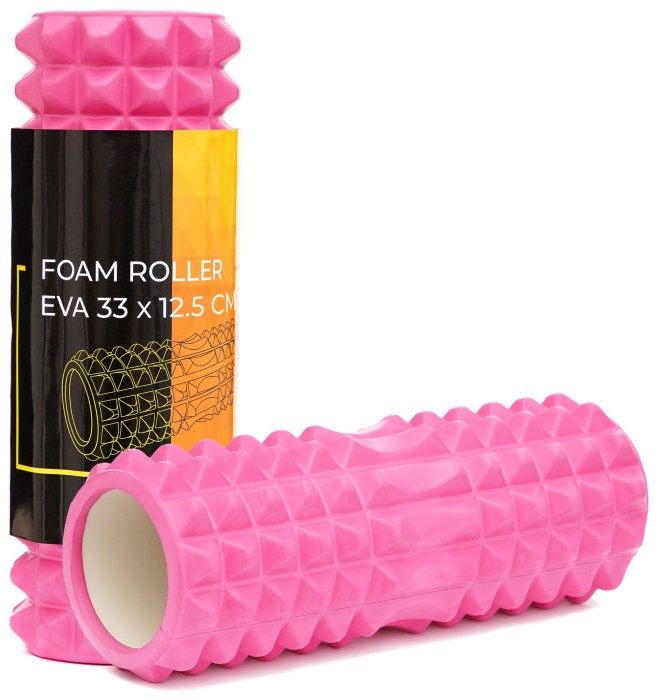 Масажний ролик Cornix EVA 33 x 12.5 см (валик, роллер) XR-0327 Pink