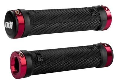Гріпси ODI Ruffian MTB Lock-On Bonus Pack Black w/Red Clamps (чорні з червоними замками)