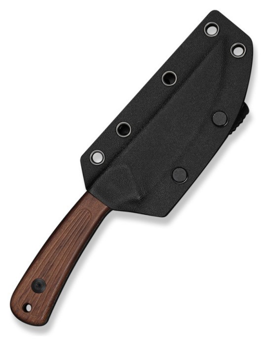 Ніж фіксований туристичний Civivi Carveth (9,1 см) AEB-L / Wood дерево з чохлом