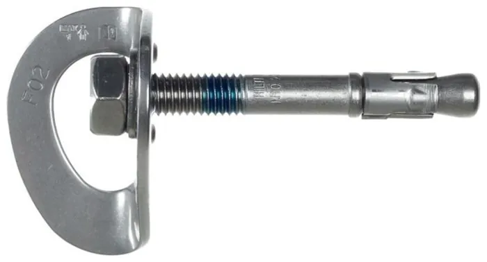 Вухо під болт сталеве Singing Rock Hanger plate with bolt 12mm stainless steell