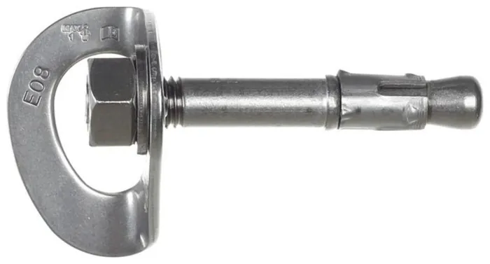 Вухо під болт сталеве Singing Rock Hanger plate with bolt 12mm stainless steell