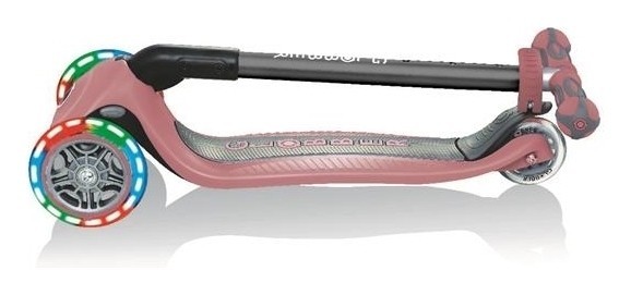 Самокат GLOBBER серії GO UP DELUXE LIGHTS 5в1 пастельно-рожевий, укр, укр