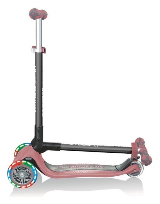 Самокат GLOBBER серії GO UP DELUXE LIGHTS 5в1 пастельно-рожевий, укр, укр