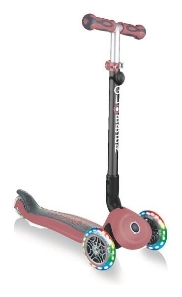 Самокат GLOBBER серії GO UP DELUXE LIGHTS 5в1 пастельно-рожевий, укр, укр