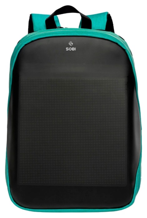Рюкзак Sobi Pixel Neo SB9704 Mint із LED екраном, укр, укр